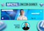 design a professional linkedin banner, cover, or header